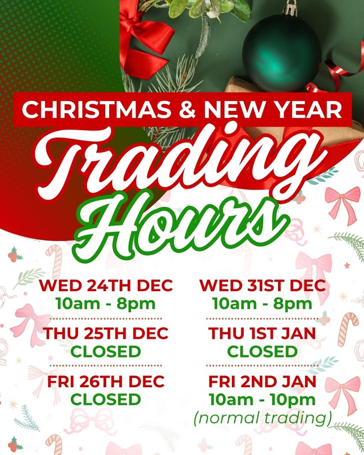 Featured image for “Festive Trading Hours: Plan Your Holiday Visits at Hill Top Golf Club”