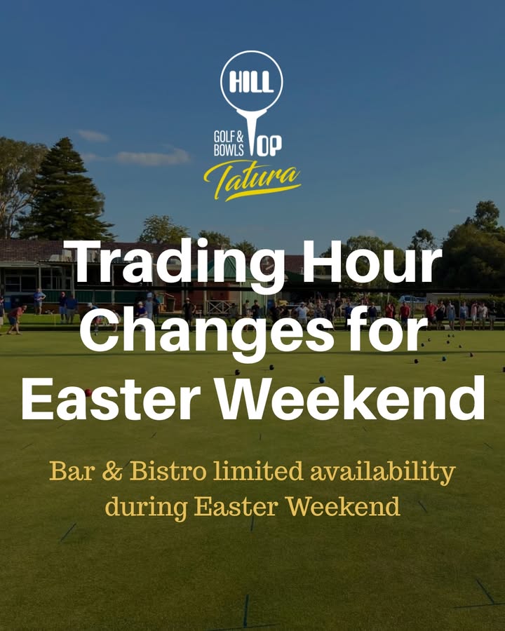Featured image for “Easter Weekend Trading Hours at Hill Top Golf Club”