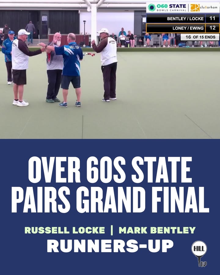 Featured image for “Runners-Up at Over 60s State Pairs Carnival – Hill Top Golf Club”