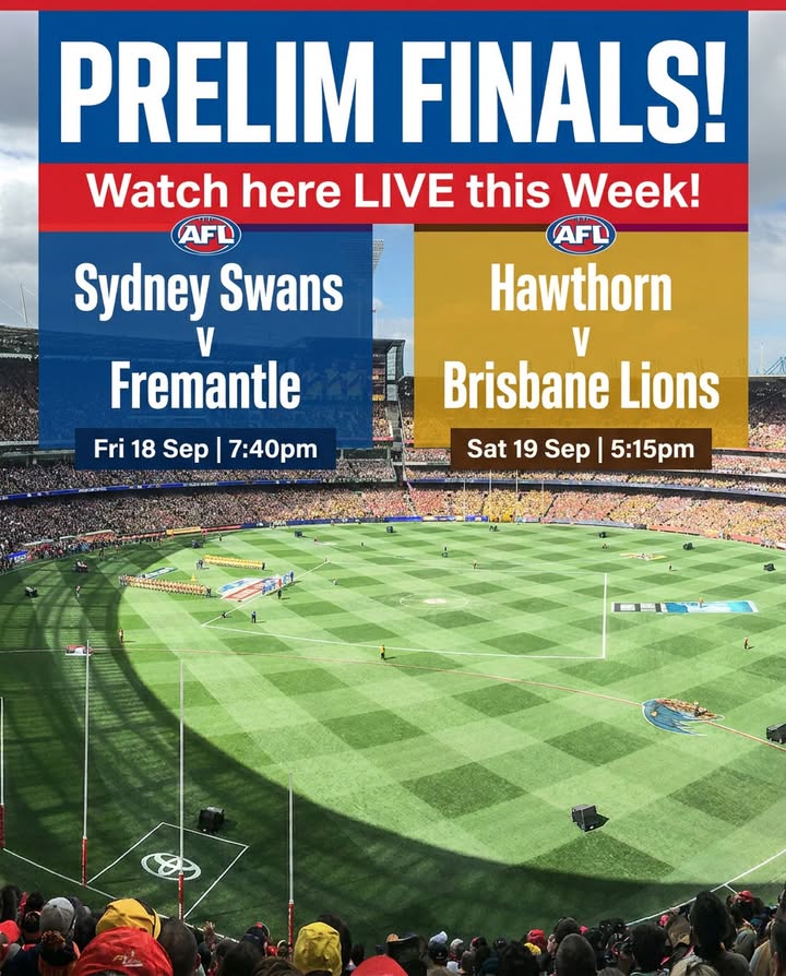 Featured image for “AFL Prelim Finals Live on the Big Screen at Hill Top Golf Club”